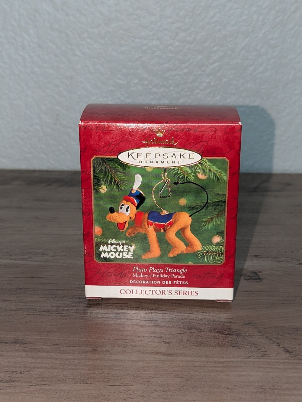 2001 Hallmark Keepsake Pluto Plays Triangle Ornament